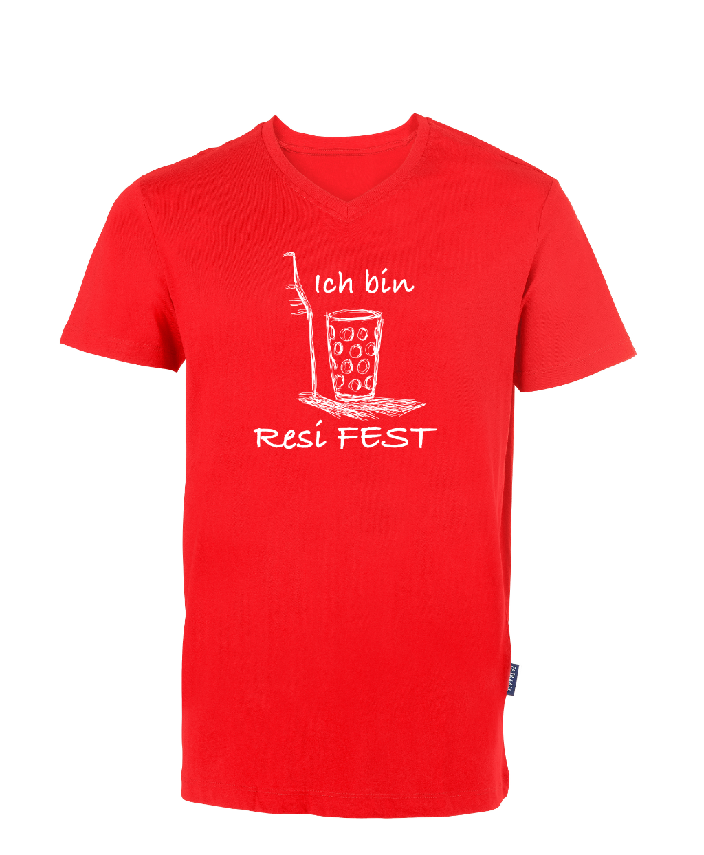 Resi FEST T-Shirt - Unisex/Men V-Neck (großes Design)