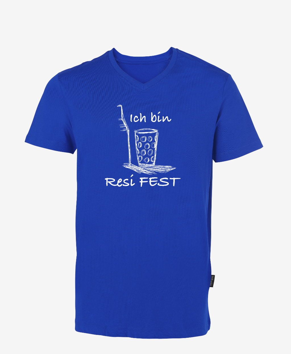 Resi FEST T-Shirt - Unisex/Men V-Neck (großes Design)