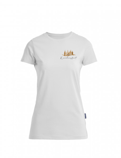 Premium Residenzfest Shirt 2023 - kleines Design, Damenschnitt, Rundhals.