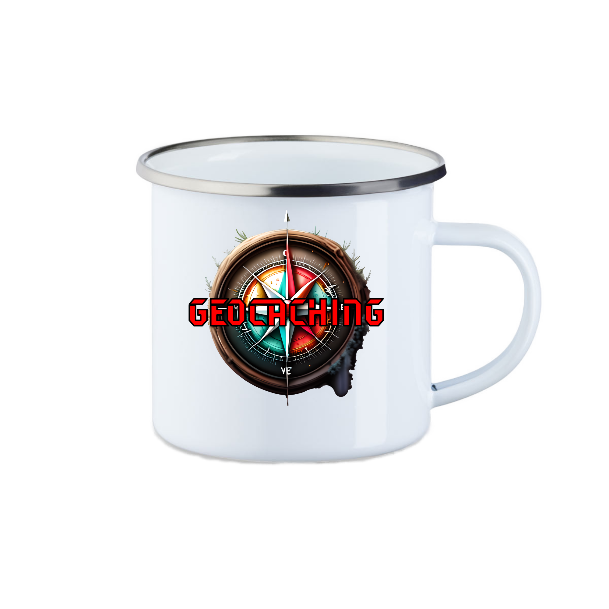 Emaille Tasse - Geocaching