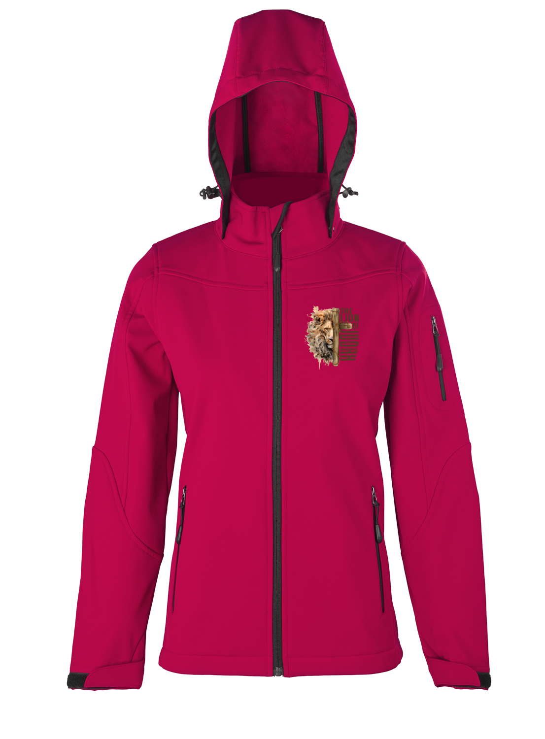 The Lion of Judah - Damen Hooded Softshell Jacke