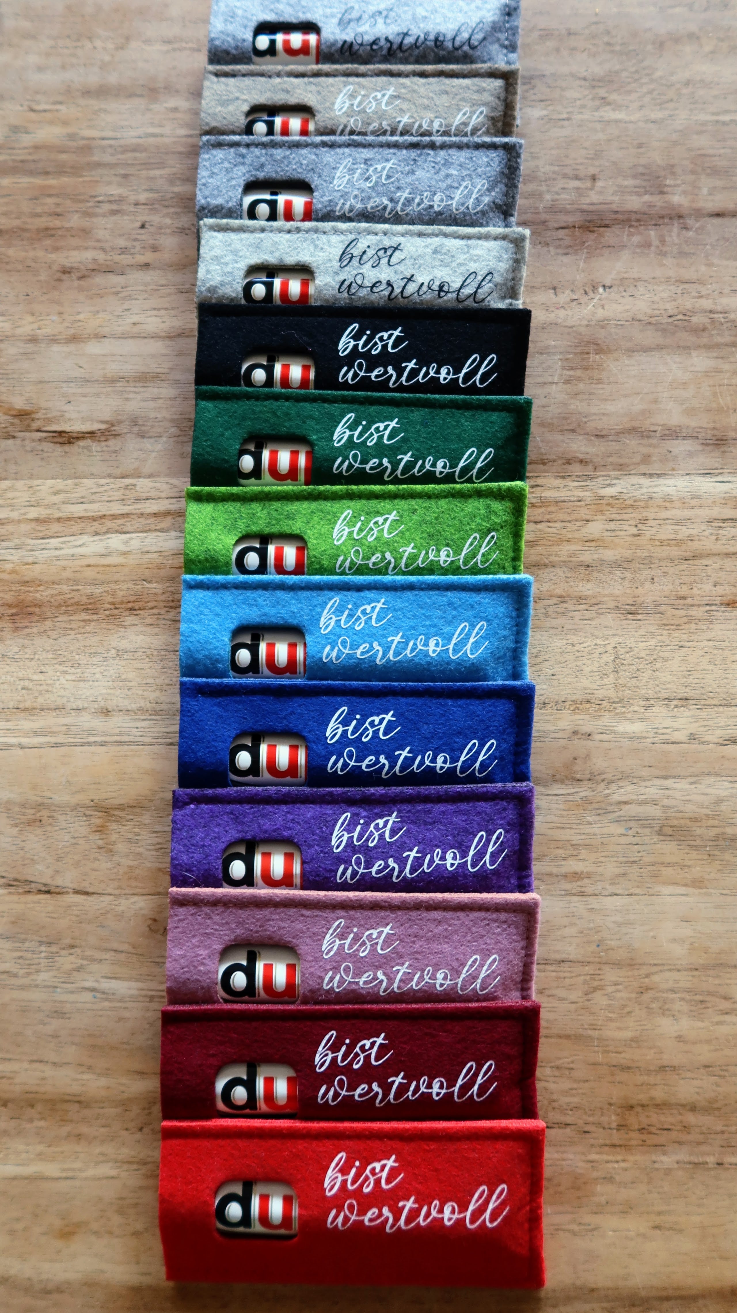 "du" bist wertvoll Tasche