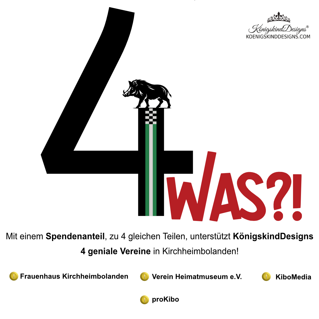 4 WAS?! - Unser Spendenanteil der Residenzfest Artikel gehen an...