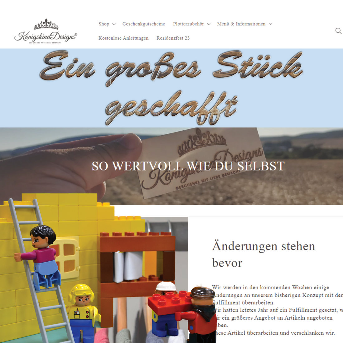 Ein Meilenstein erreicht - Webshop-Umbau geht voran