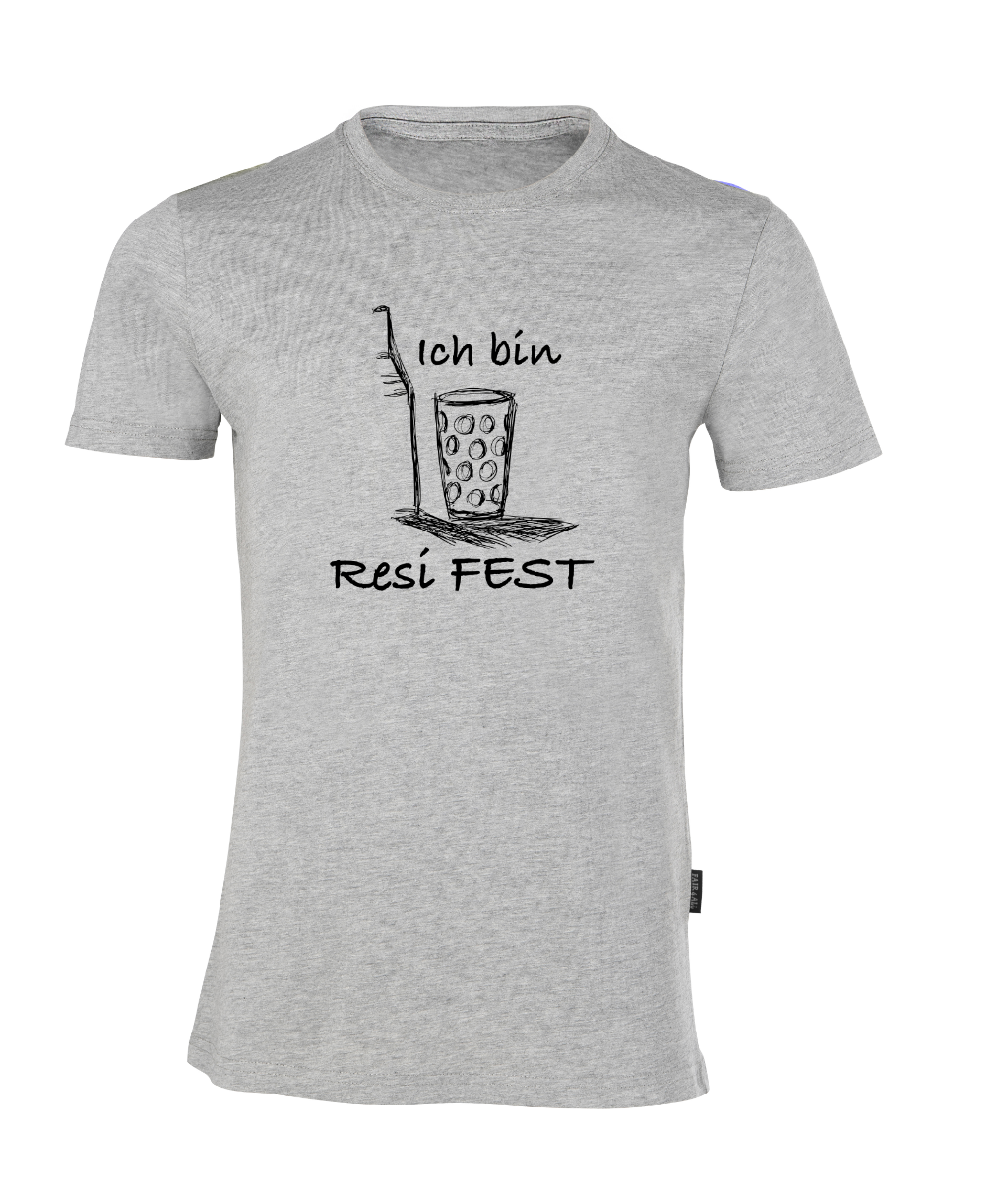 Resi FEST T-Shirt - Unisex/Men Rundhals (großes Design)