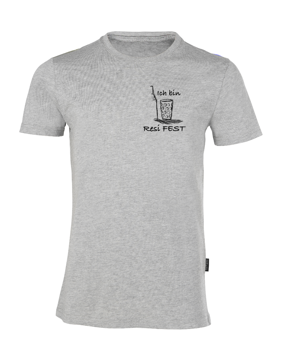 Resi FEST T-Shirt - Unisex/Men Rundhals (kleines Design)