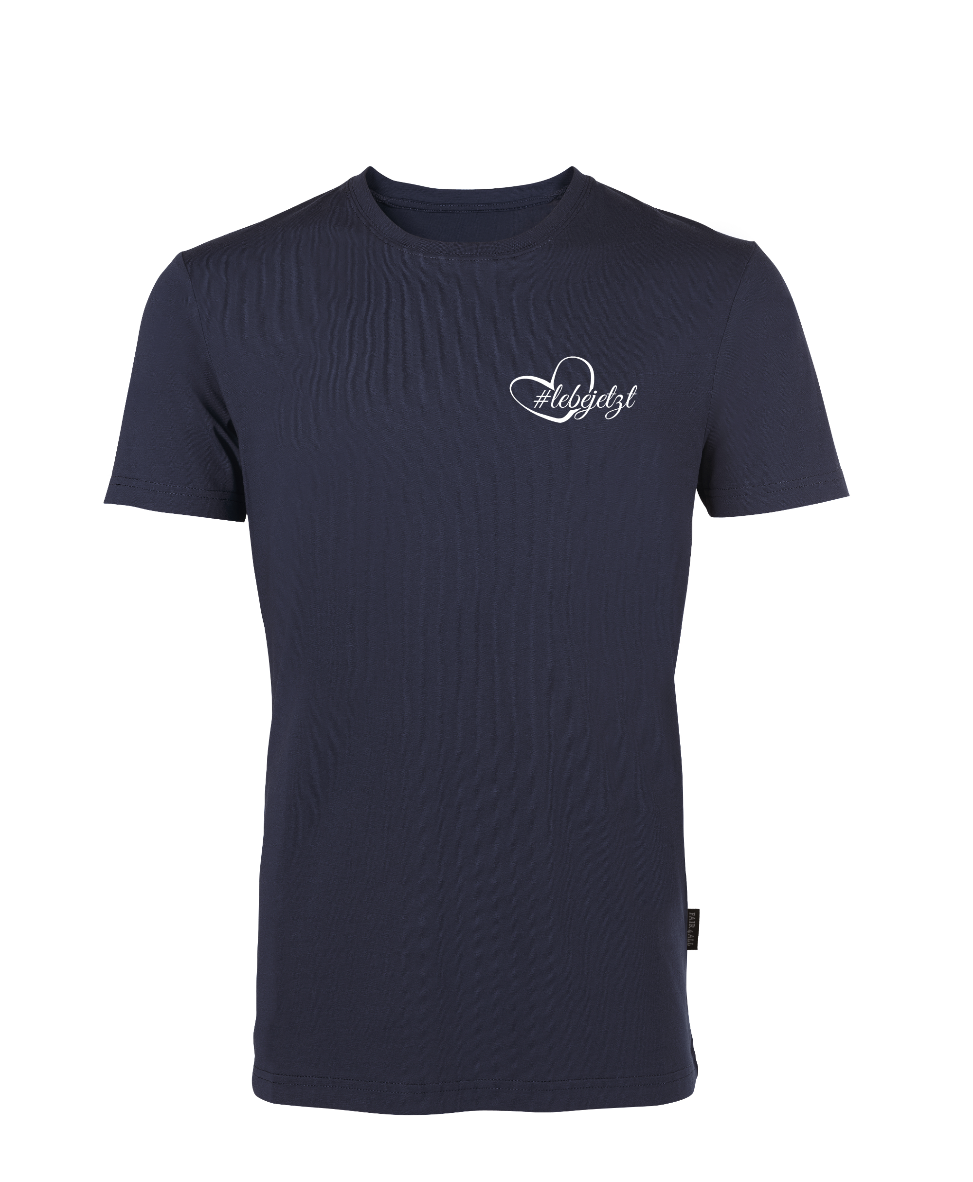 lebe jetzt! T-Shirt Unisex Rundhals und kleines Design