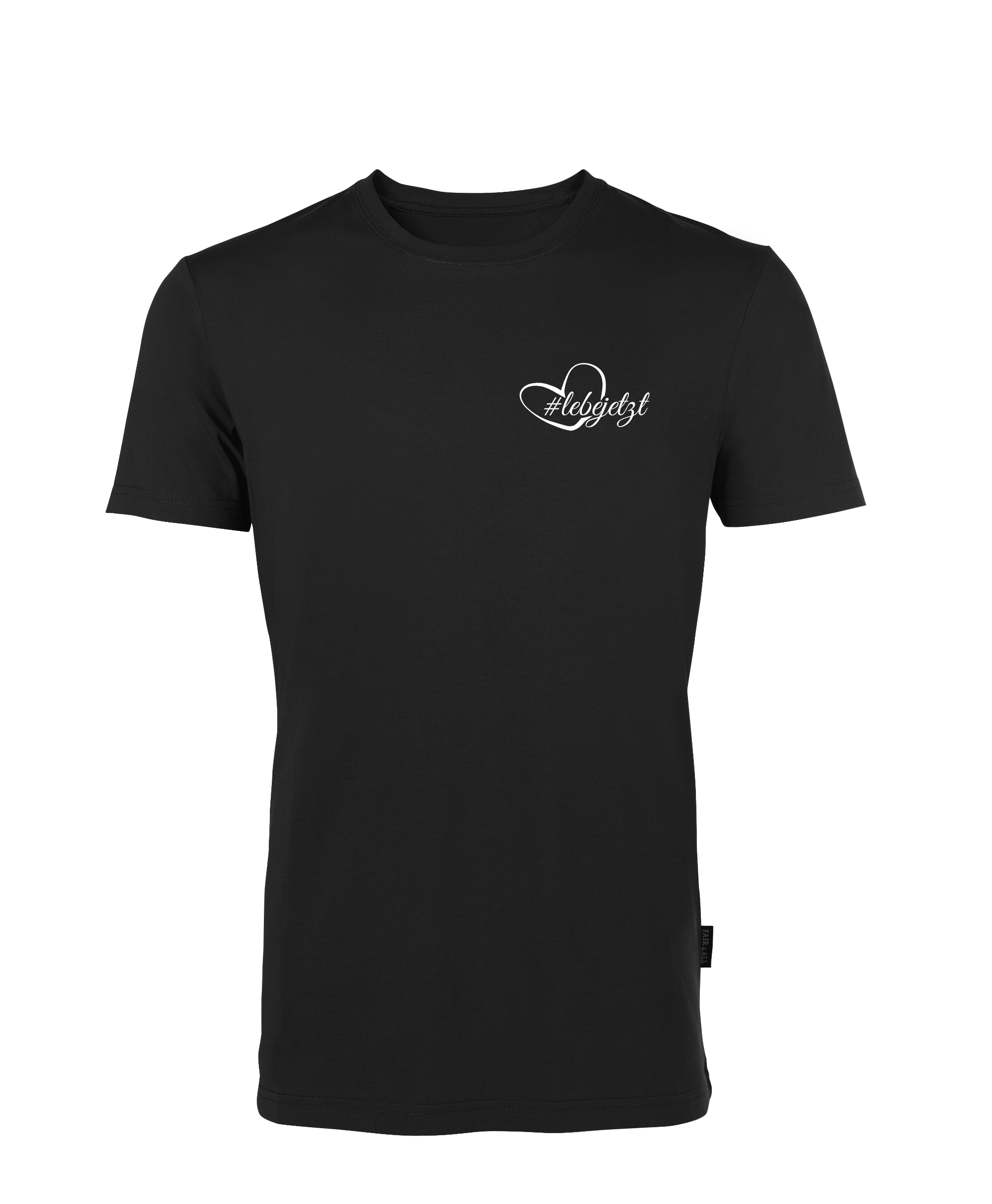 lebe jetzt! T-Shirt Unisex Rundhals und kleines Design