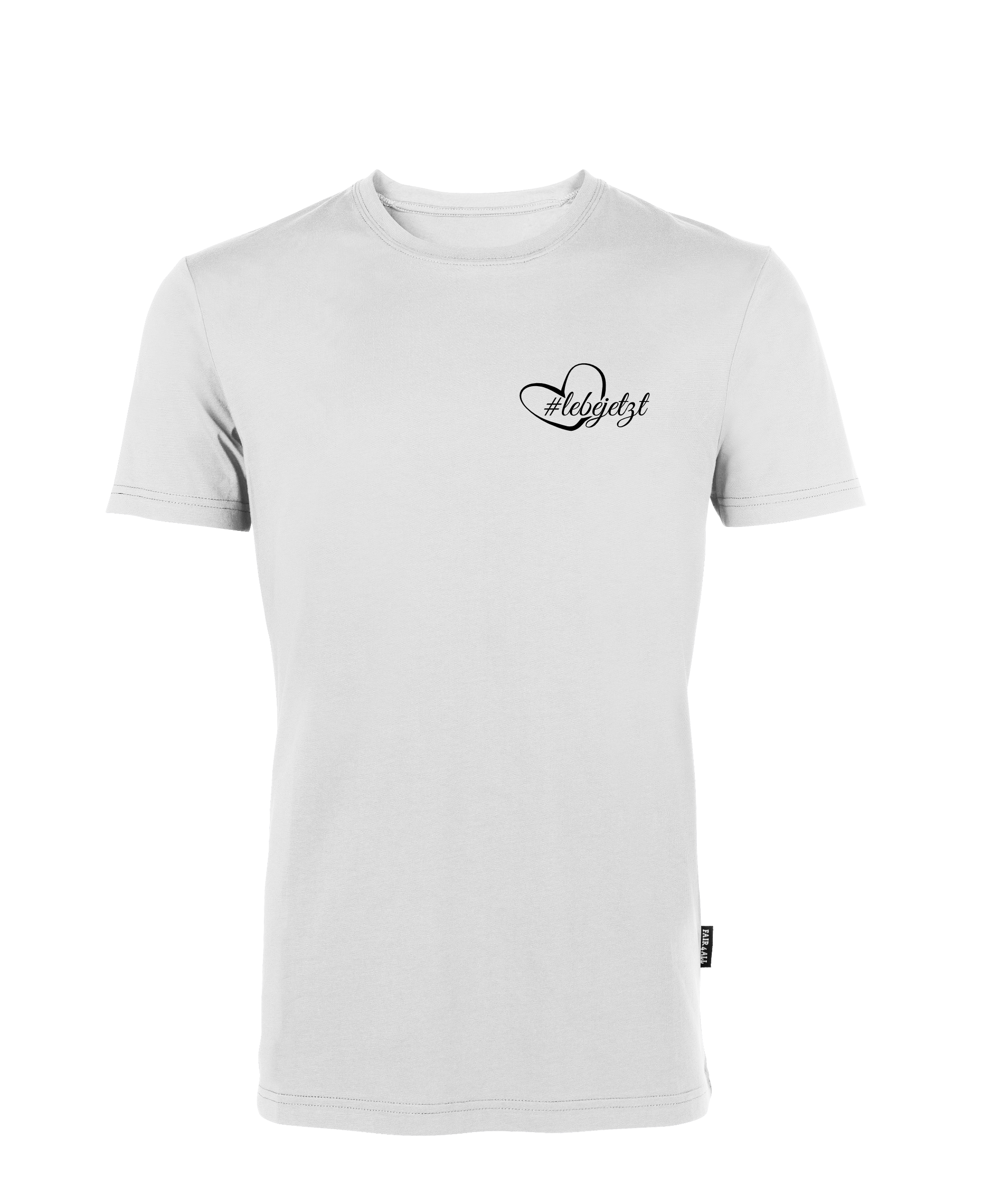 lebe jetzt! T-Shirt Unisex Rundhals und kleines Design