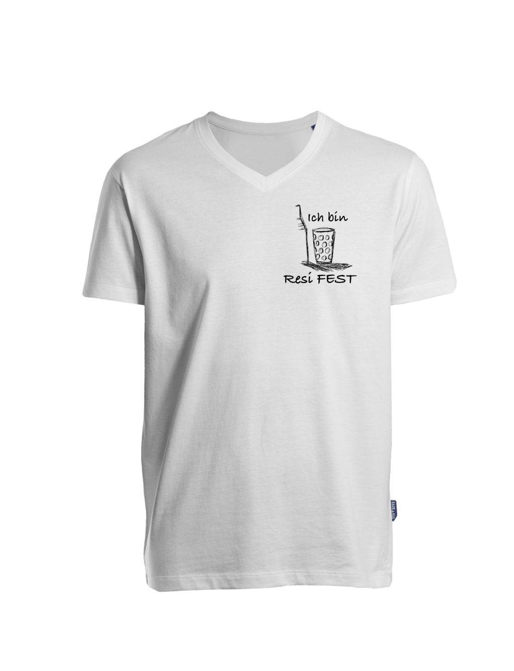 Resi FEST T-Shirt - Unisex/Men V-Neck (kleines Design)
