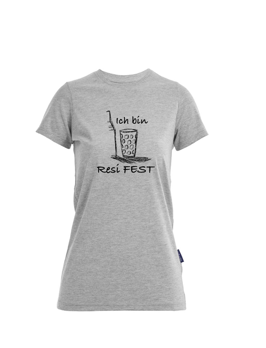 Resi FEST T-Shirt - Damen Rundhals (großes Design)
