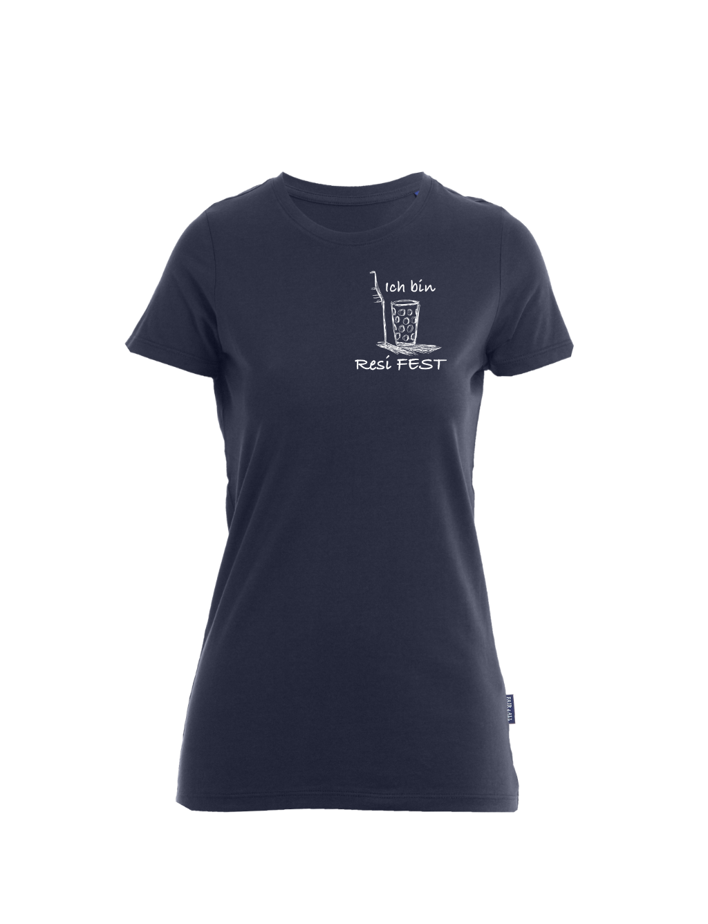 Resi FEST T-Shirt - Damen Rundhals (kleines Design)