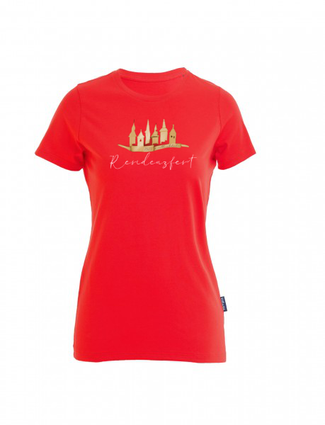 Premium Residenzfest Shirt 2023 - großes Design, Damenschnitt, Rundhals.