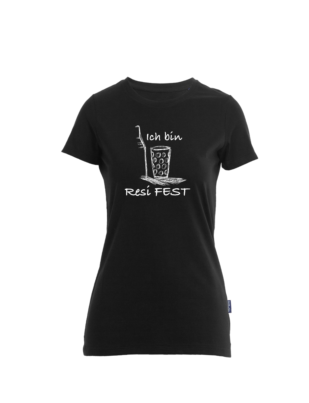 Resi FEST T-Shirt - Damen Rundhals (großes Design)
