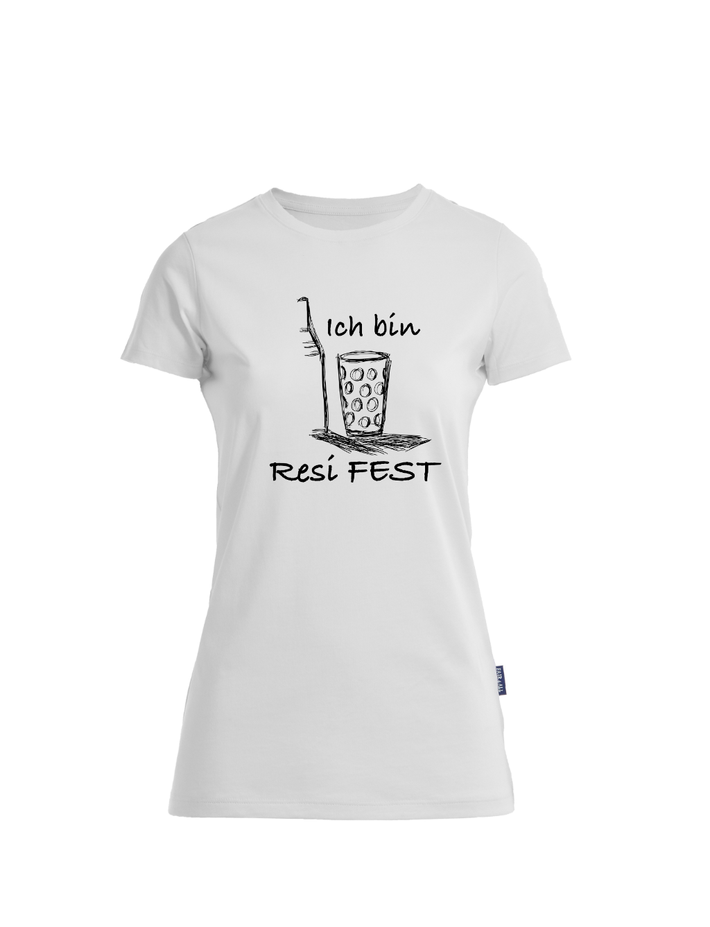 Resi FEST T-Shirt - Damen Rundhals (großes Design)