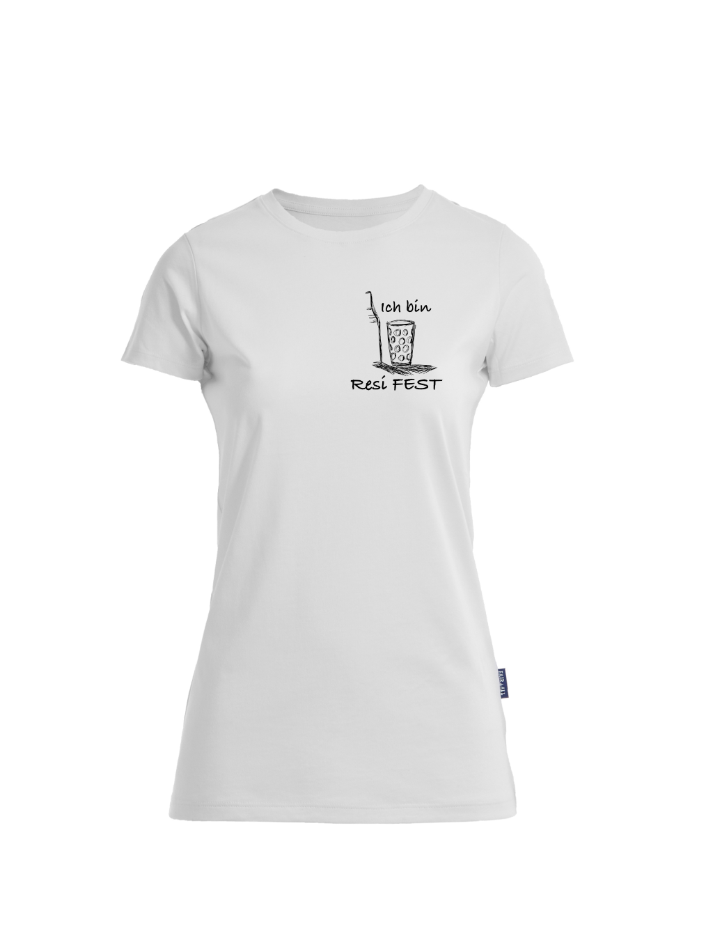 Resi FEST T-Shirt - Damen Rundhals (kleines Design)