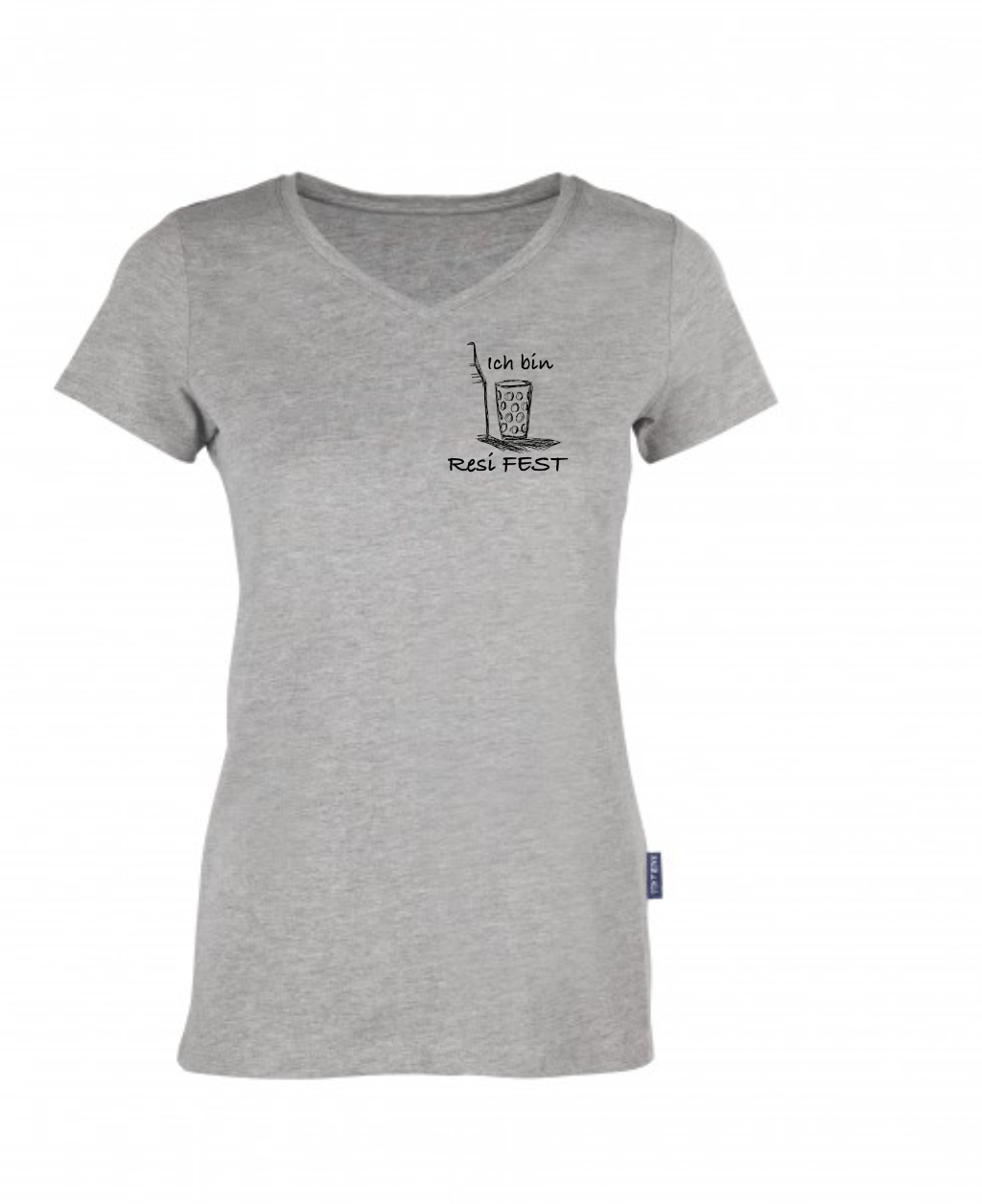 Resi FEST T-Shirt - Damen V-Neck (kleines Design)