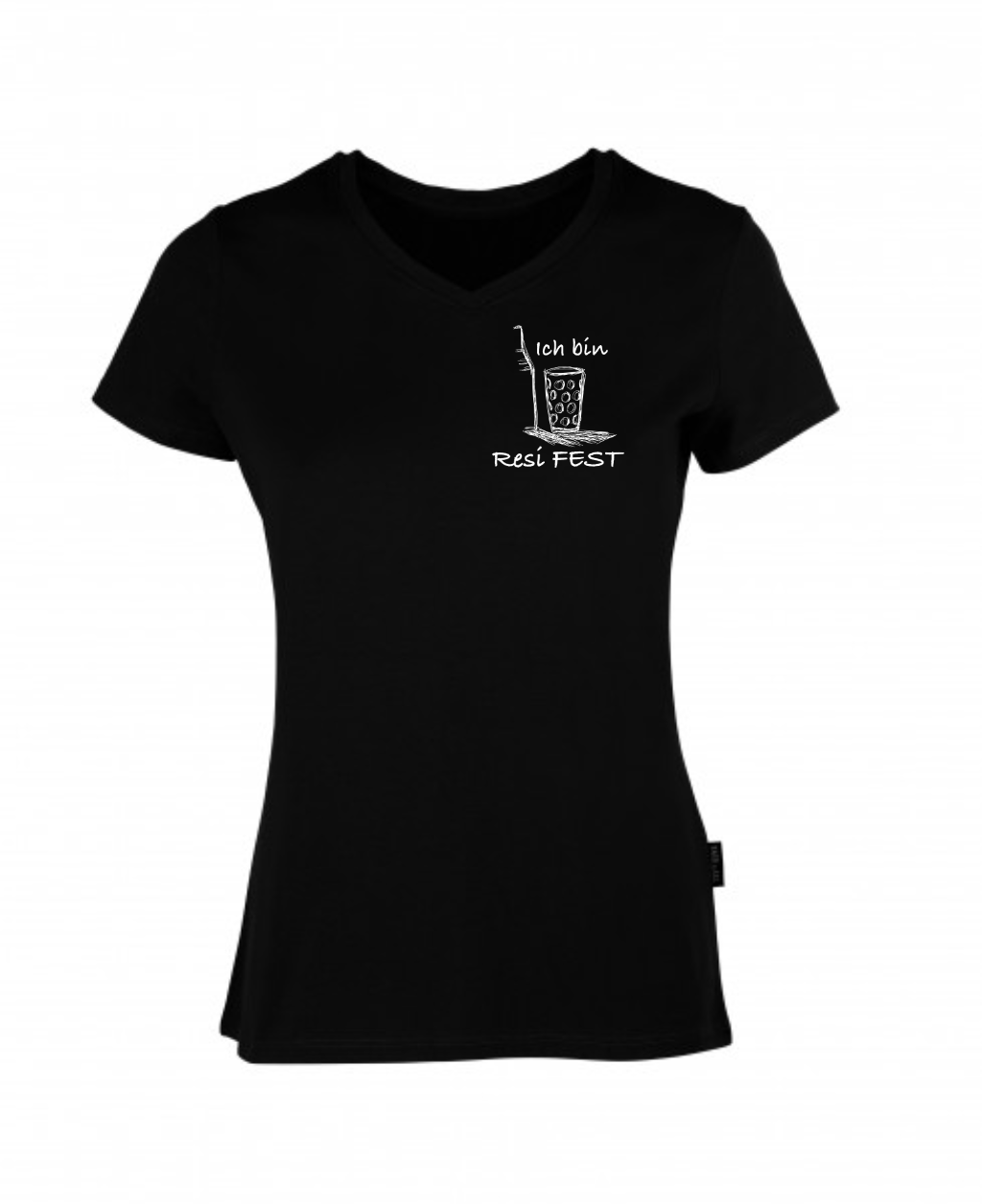 Resi FEST T-Shirt - Damen V-Neck (kleines Design)