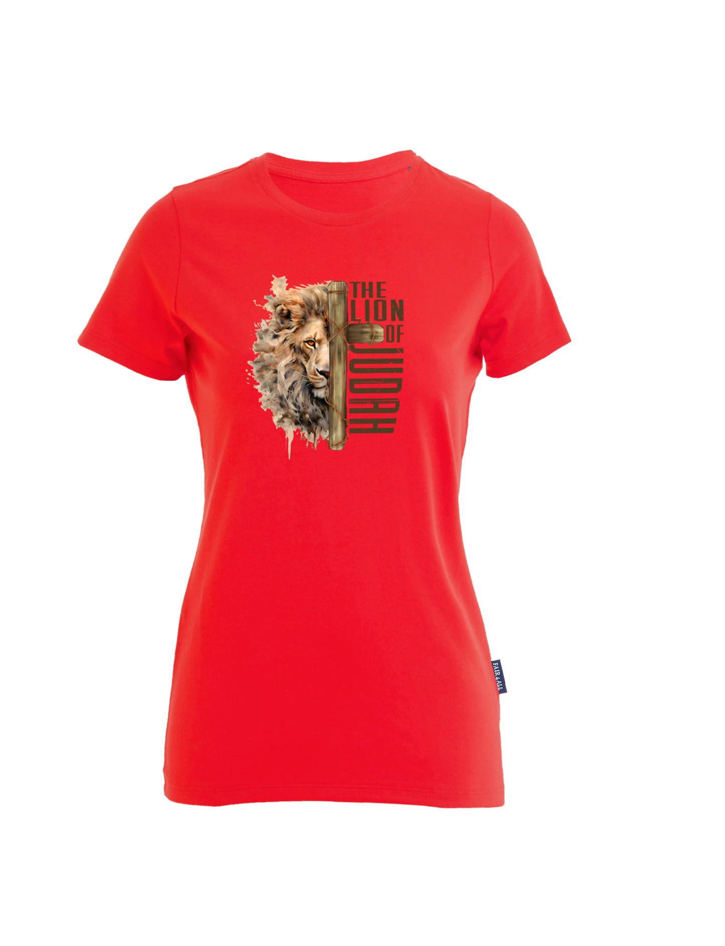 The Lion of Judah - T-Shirt Damen - großer Aufdruck