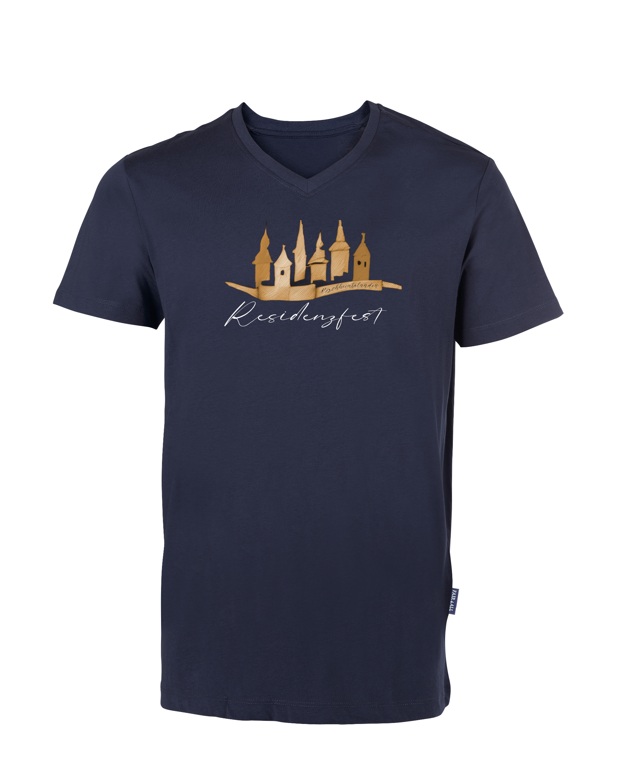 ResidenzfestShirt - Unisex/Men V-Neck (großes Design)
