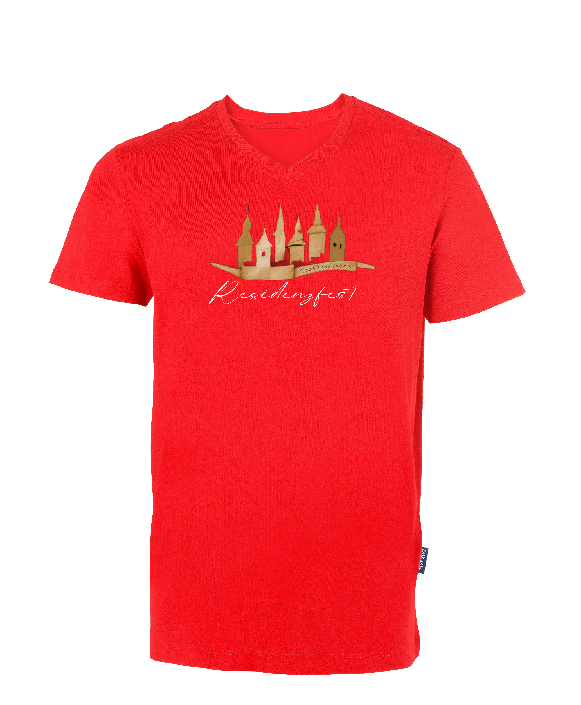 ResidenzfestShirt - Unisex/Men V-Neck (großes Design)