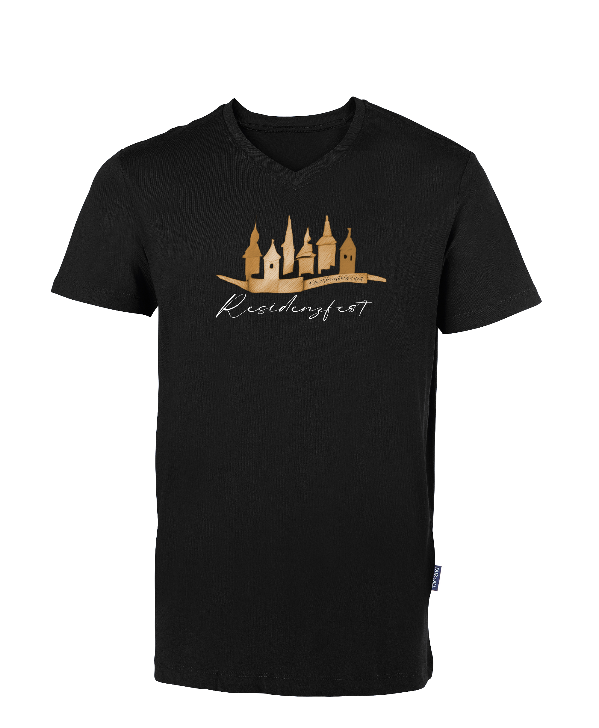 ResidenzfestShirt - Unisex/Men V-Neck (großes Design)
