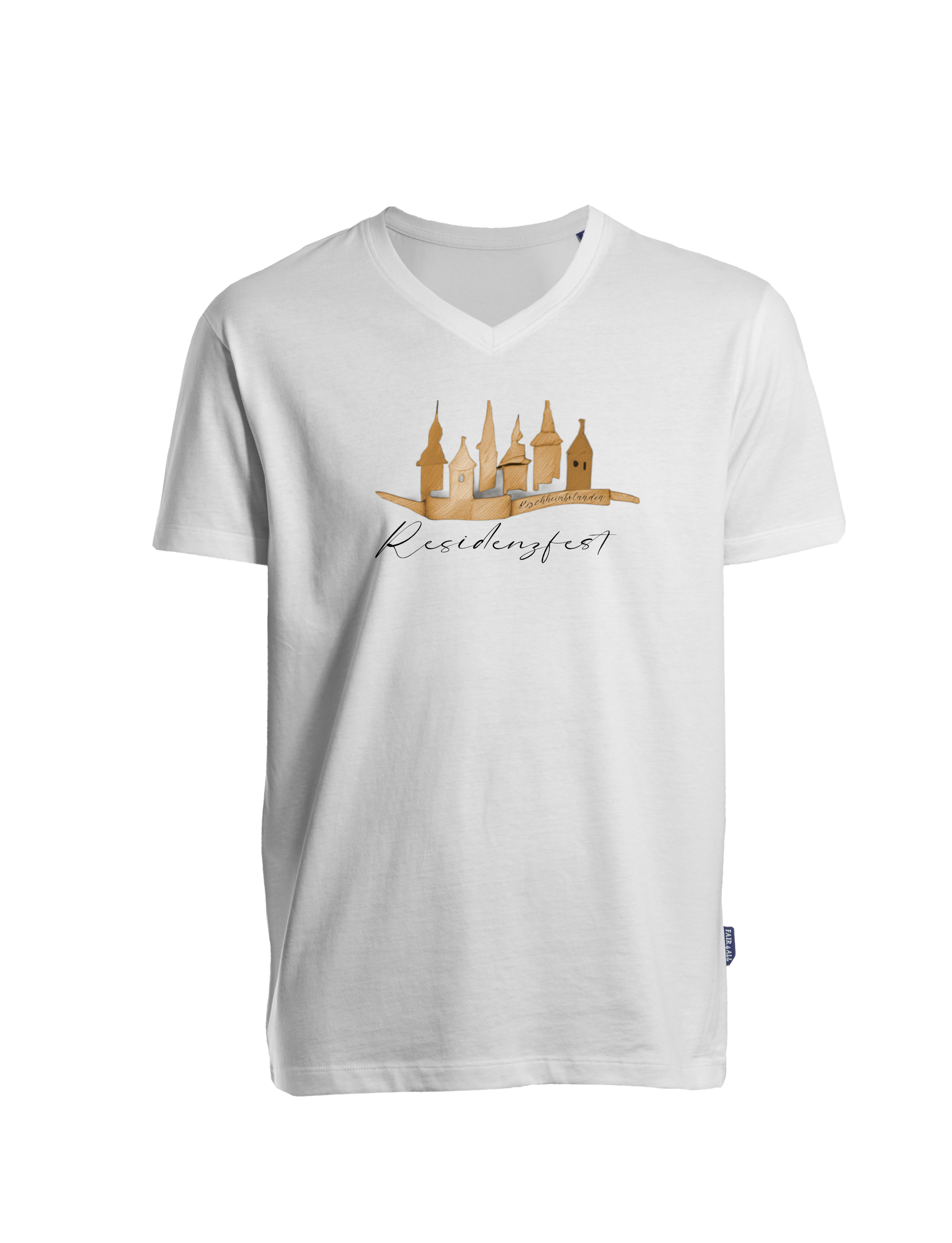 ResidenzfestShirt - Unisex/Men V-Neck (großes Design)
