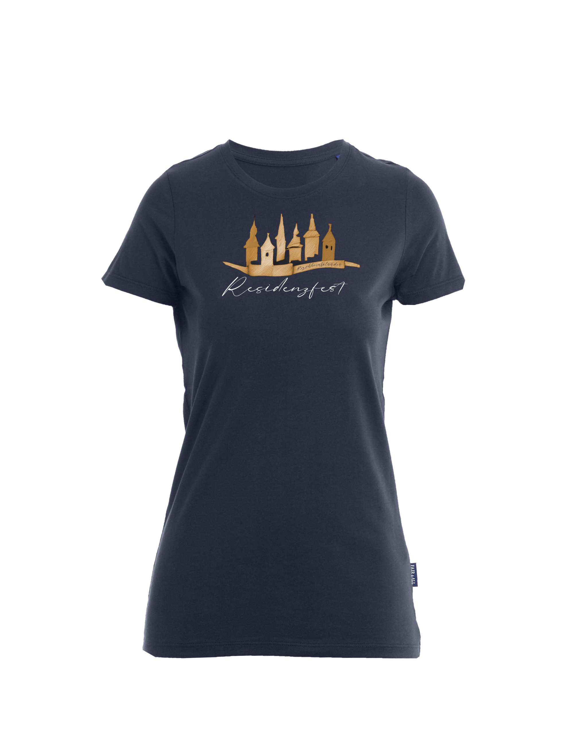 ResidenzfestShirt - Damen Rundhals (großes Design)