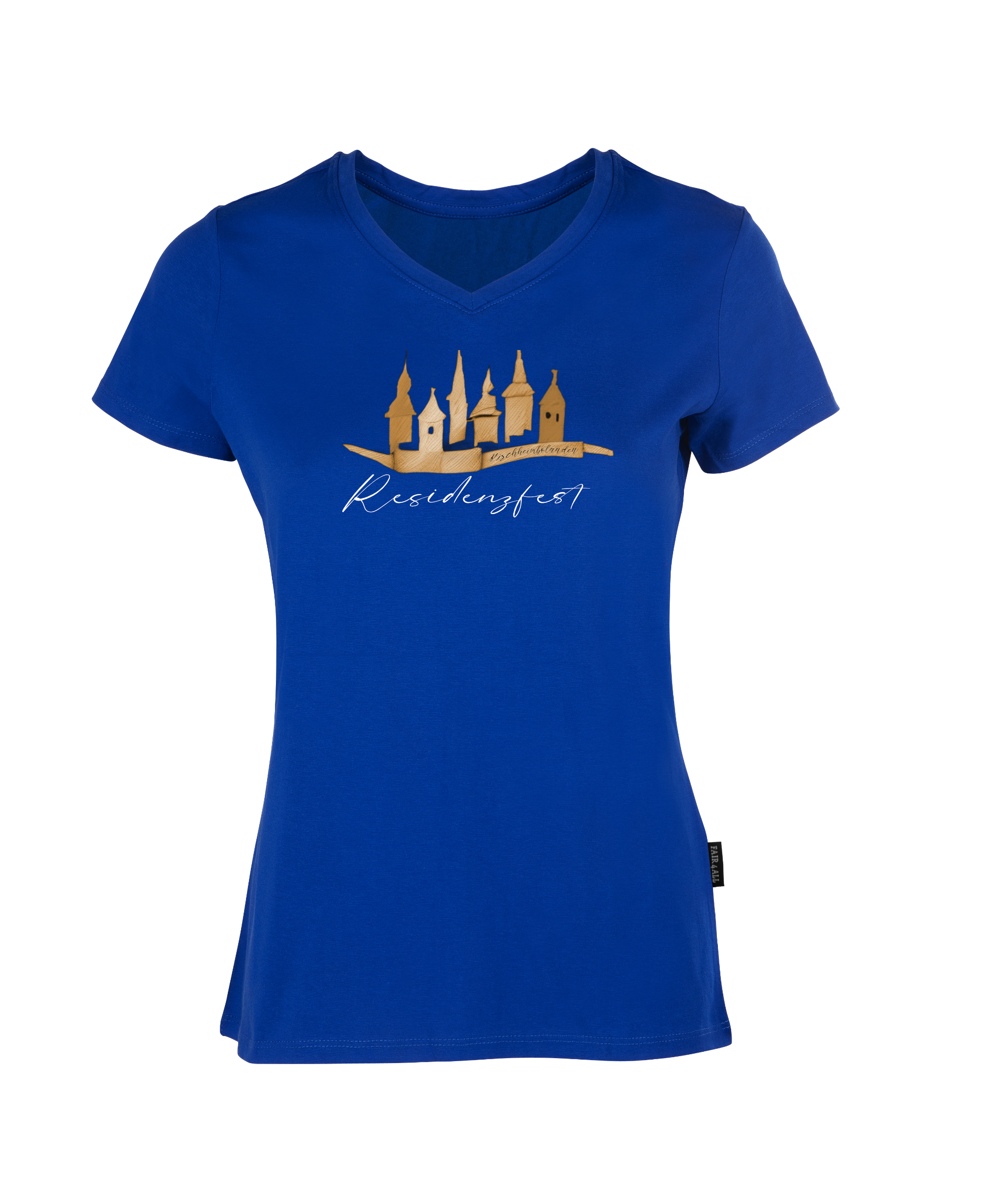 ResidenzfestShirt - Damen V-Neck (großes Design)