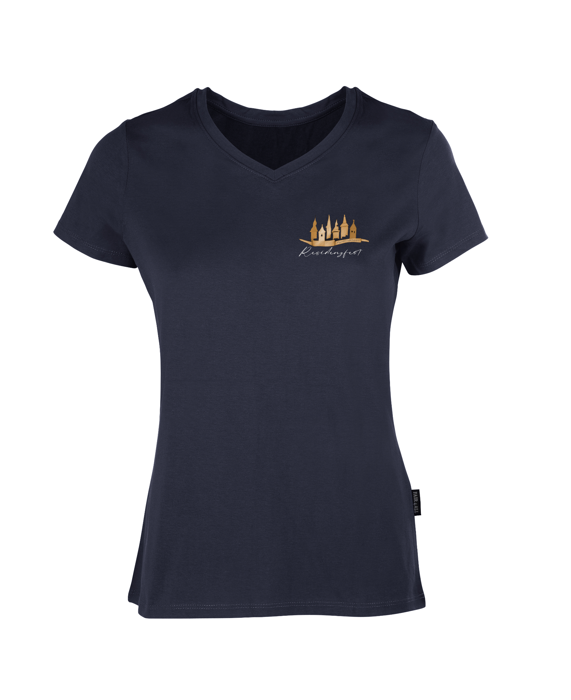 ResidenzfestShirt - Damen V-Neck (kleines Design)