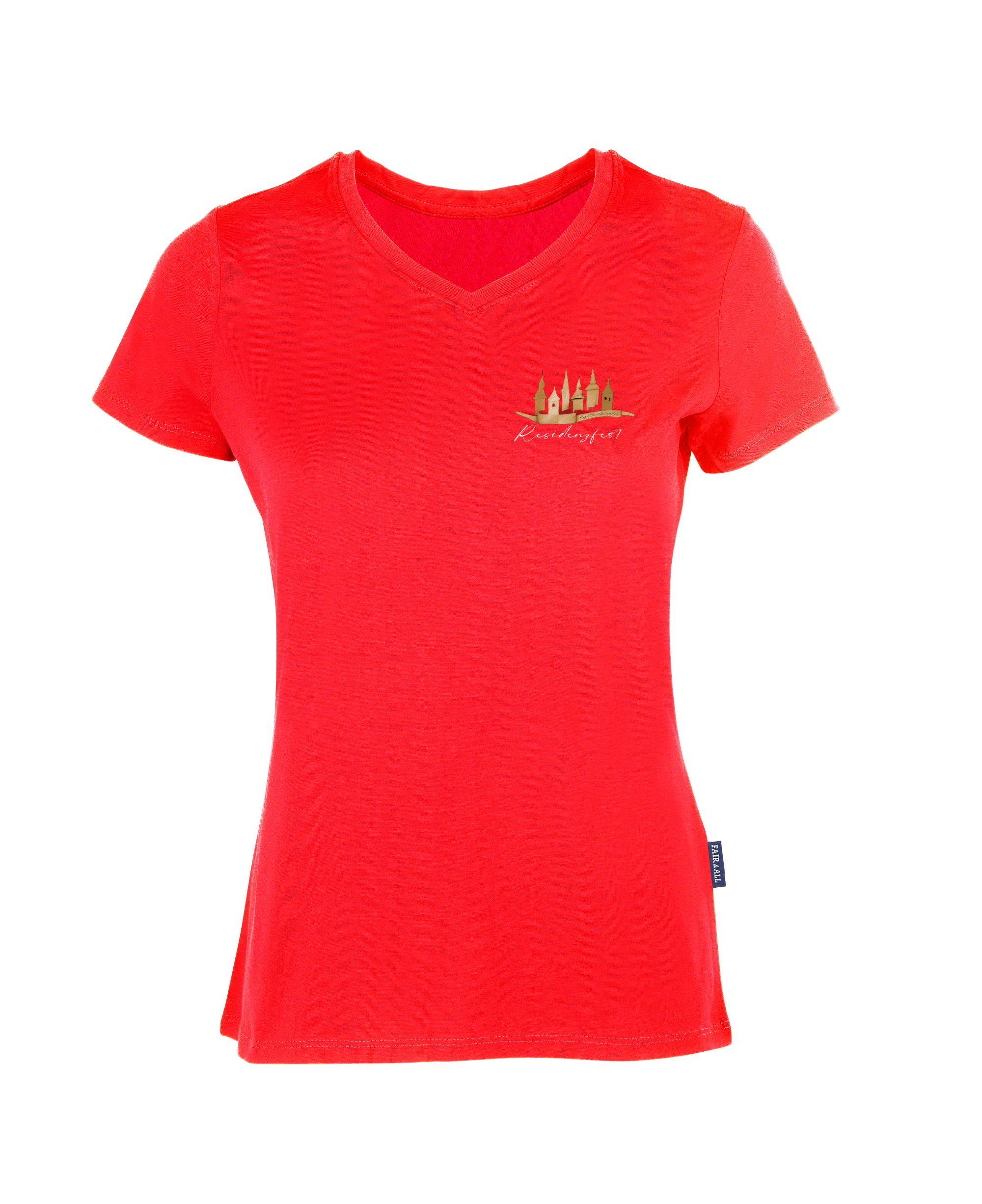 ResidenzfestShirt - Damen V-Neck (kleines Design)