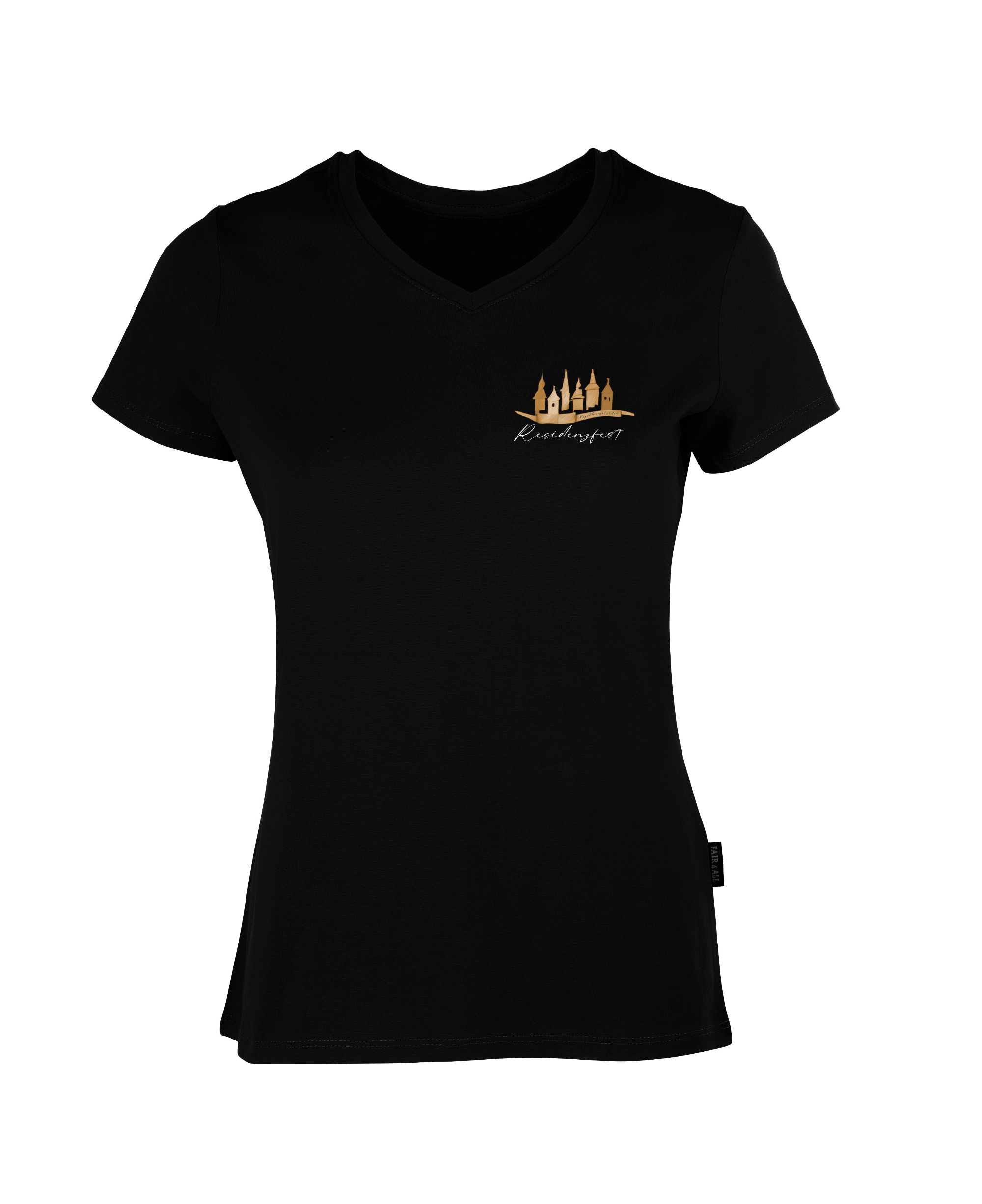 ResidenzfestShirt - Damen V-Neck (kleines Design)