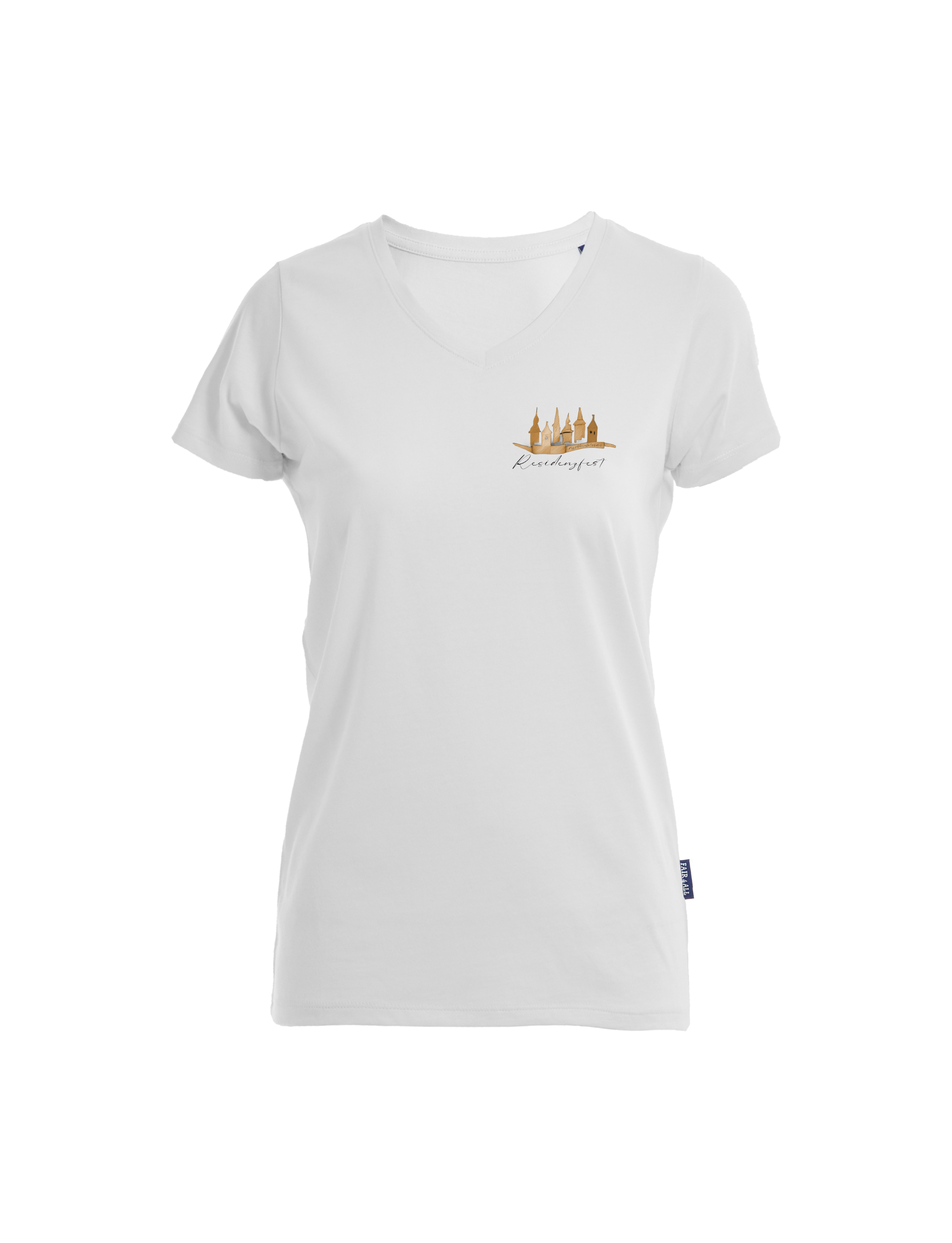 ResidenzfestShirt - Damen V-Neck (kleines Design)