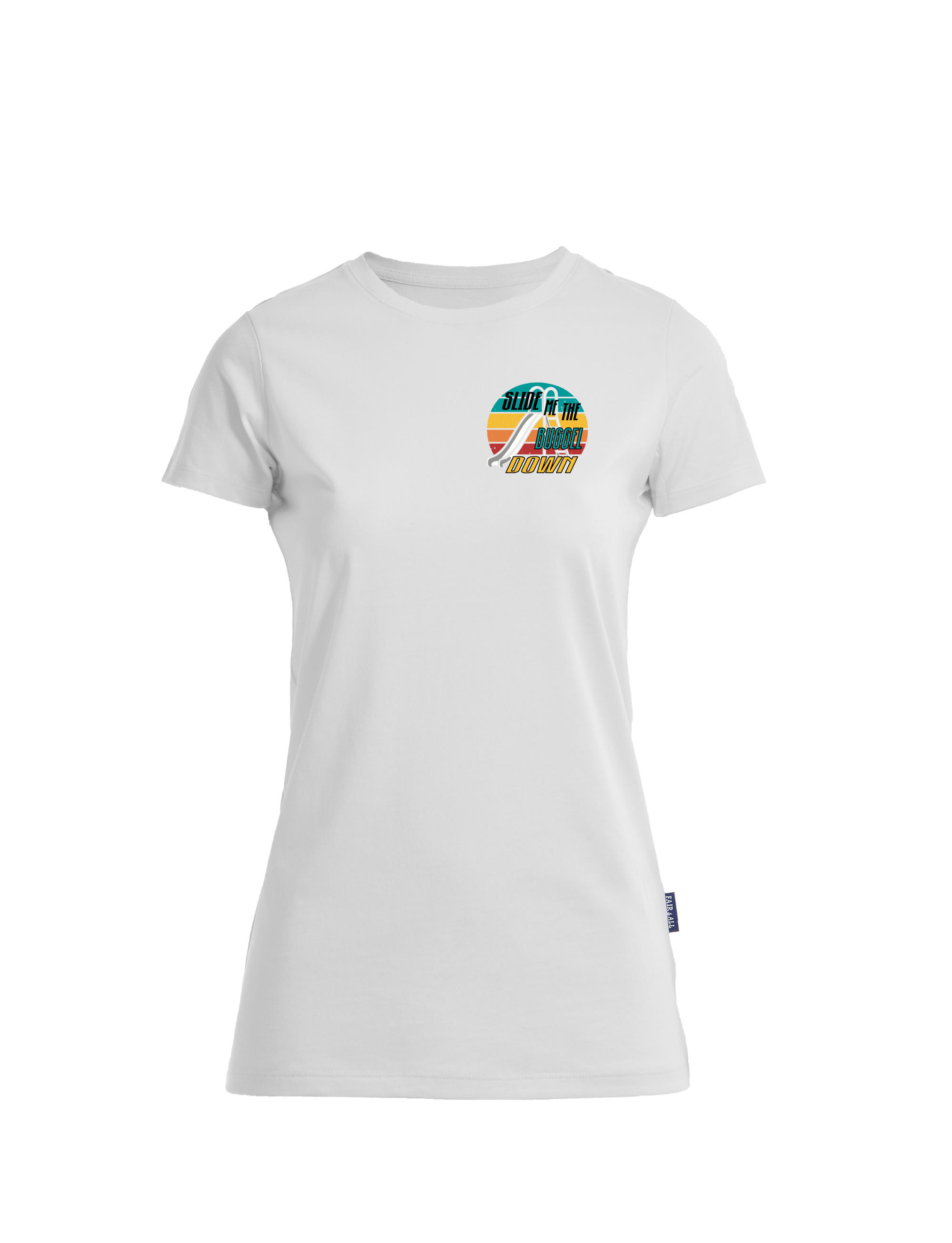 Slide me the Buggel down - kleiner Druck  T-Shirt Damen