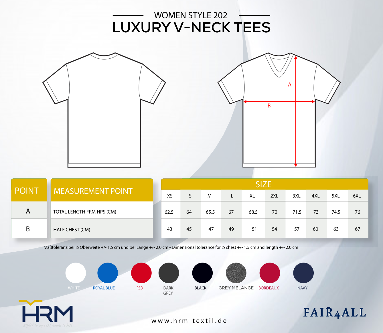 ResidenzfestShirt - Damen V-Neck (kleines Design)